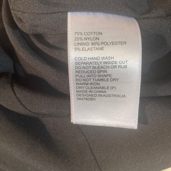 Bardot Dress 10 Black Midi Deep Plunge Lace Up Sexy Sheer Lace Cocktail Party - Picture 8 of 12